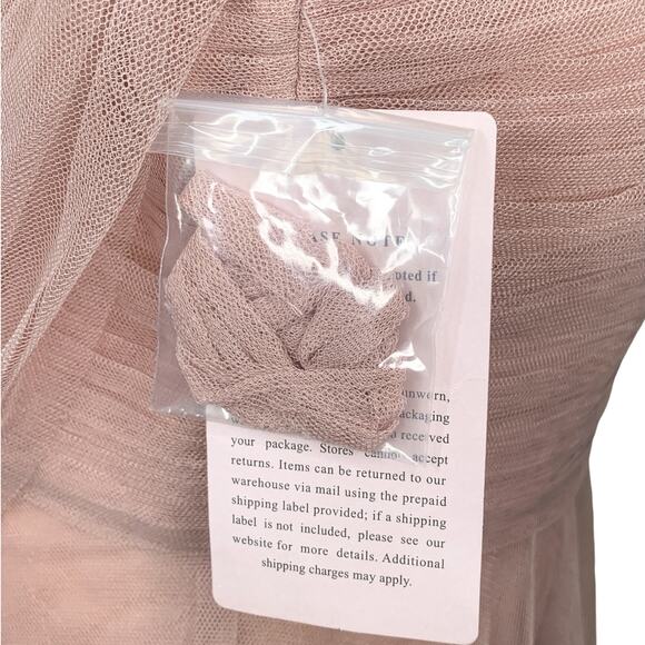 BHLDN x Jenny Yoo Collection Ryder Pink Tulle Fitted Bodice Convertible Dress - Picture 9 of 9